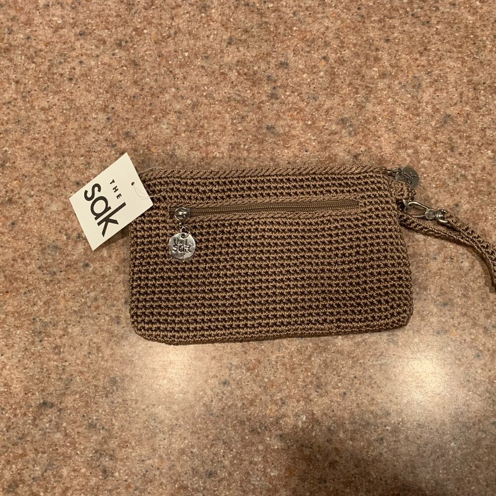 The Sak Nutmeg crochet craze clutch purse NWT